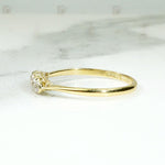 Dainty Edwardian Old Mine Cut Diamond Band