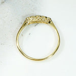 Dainty Edwardian Old Mine Cut Diamond Band