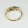 Jaunty Sapphire & Diamond Set 18ct Flourish Band
