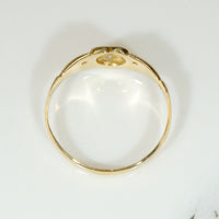 Unusual Edwardian 18ct & Diamond Claddagh Band