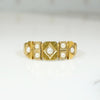 Arts & Crafts Geometric Gold & Pearl Band