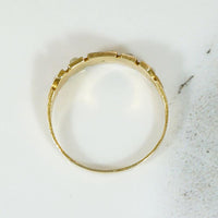 Arts & Crafts Geometric Gold & Pearl Band