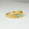 Exquisite Antique Pearl & Turquoise Band in 18ct Gold
