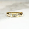 Curvaceous 18ct English "Eye" Ring with Diamonds
