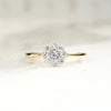 Sweet Little Flower Diamond Cluster Engagement Ring
