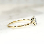 Sweet Little Flower Diamond Cluster Engagement Ring