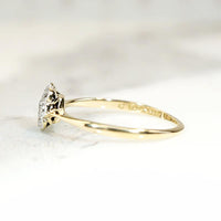 Sweet Little Flower Diamond Cluster Engagement Ring