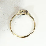 Sweet Little Flower Diamond Cluster Engagement Ring