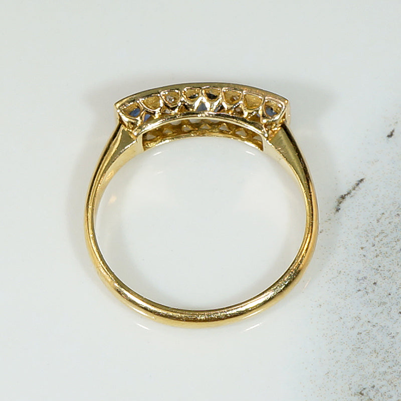 Beautifully Designed Sapphire & Diamond Ring