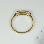 Engraved Platinum & 18ct Diamond-Set "Bow" Ring