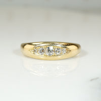 Shapely English 18ct Gold Diamond Band