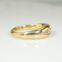 Shapely English 18ct Gold Diamond Band