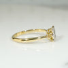 Edwardian Square Sapphire Diamond Frame Ring