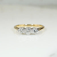 Delightful Three Stone Diamond Engagement Ring