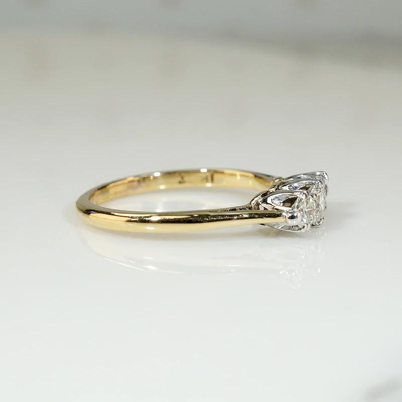 Delightful Three Stone Diamond Engagement Ring