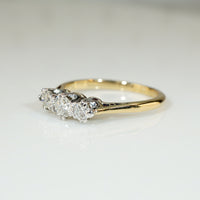 Delightful Three Stone Diamond Engagement Ring