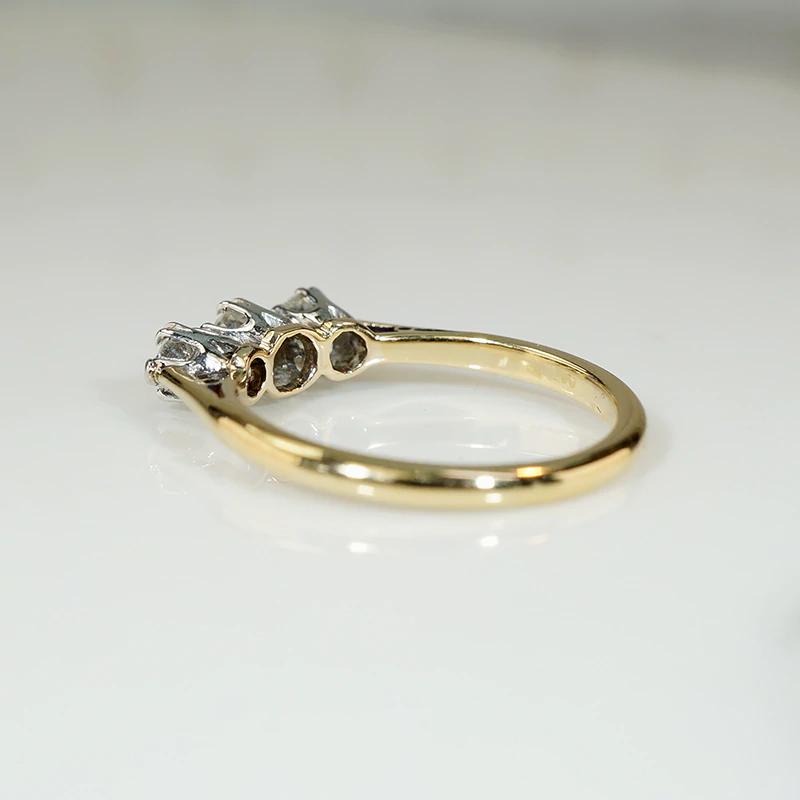 Delightful Three Stone Diamond Engagement Ring