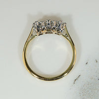 Delightful Three Stone Diamond Engagement Ring