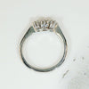 Retro Diamond Trilogy Ring in Platinum & White Gold