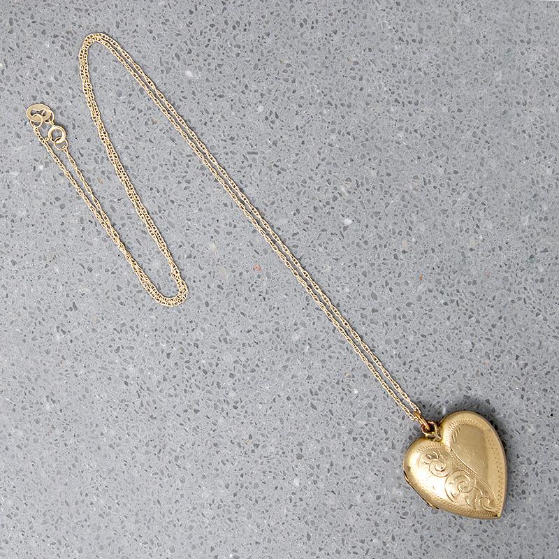 Edwardian "9ct Backs & Fronts" Heart Locket