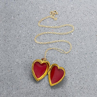 Edwardian "9ct Backs & Fronts" Heart Locket