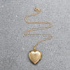 Foliate Engraved 9ct Gold Heart Locket