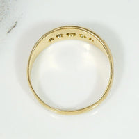 Antique English 18ct "Eye" Band with Old Mine Diamonds