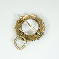Delightful Georgian Locket with Pearl & Turquoise in 18ct Gold