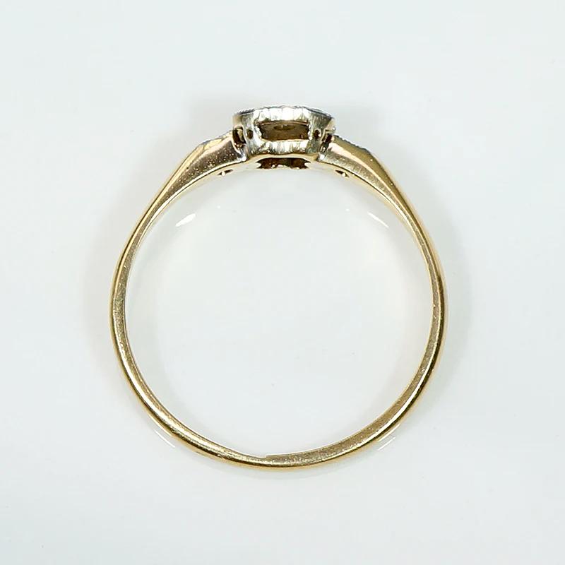 Petite Quincunx Diamond Platinum & 18ct Ring