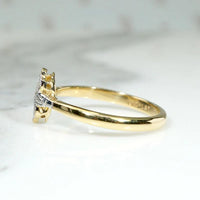 Glittering Diamond Cluster in Platinum & 18ct Ring