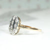 Petite Pinstriped Platinum & Gold Diamond Panel Ring