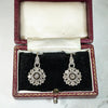 Delightful Antique Diamond Earrings in Silver & Gold