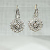 Delightful Antique Diamond Earrings in Silver & Gold