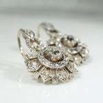 Delightful Antique Diamond Earrings in Silver & Gold