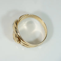 Double OMC Diamond Set Snake Ring