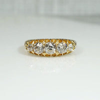 Dazzling Old Mine Diamond 18ct English Belcher Band