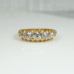 Dazzling Old Mine Diamond 18ct English Belcher Band