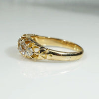 Dazzling Old Mine Diamond 18ct English Belcher Band