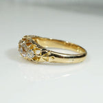 Dazzling Old Mine Diamond 18ct English Belcher Band