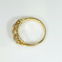 Dazzling Old Mine Diamond 18ct English Belcher Band