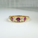 Ruby and Diamond 18k Band from Chester