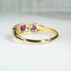 Ruby and Diamond 18k Band from Chester