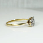 Delicate Pierced & Engraved Diamond Ring