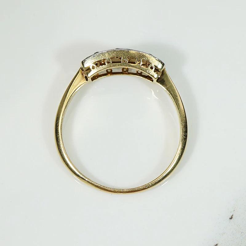 Delicate Pierced & Engraved Diamond Ring