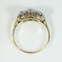 Chunky Old Mine Diamonds in Platinum & 18ct Ring