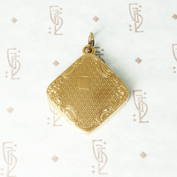 Rosey Gold Art Deco Locket