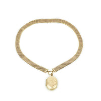Victorian Rolled Link Chain and Locket
