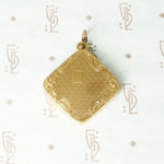 Rosey Gold Art Deco Locket