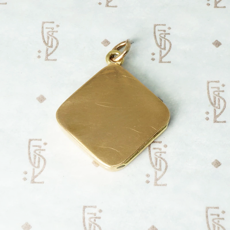 Rosey Gold Art Deco Locket
