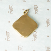 Rosey Gold Art Deco Locket